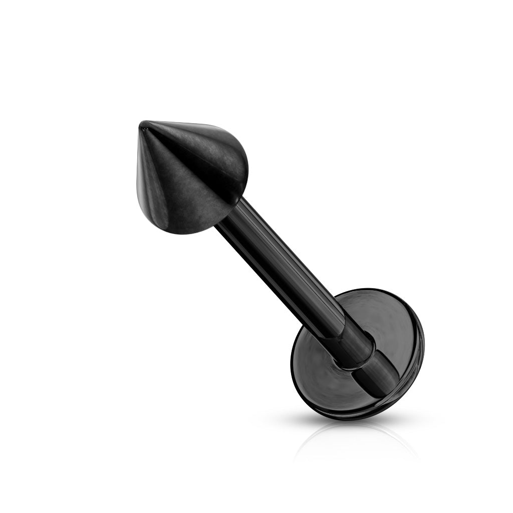 Spike Black Color Labret Surgical Stainless Steel – The Hole Experience